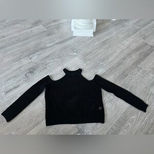 Millau Cut Out Black Sweater Size Small